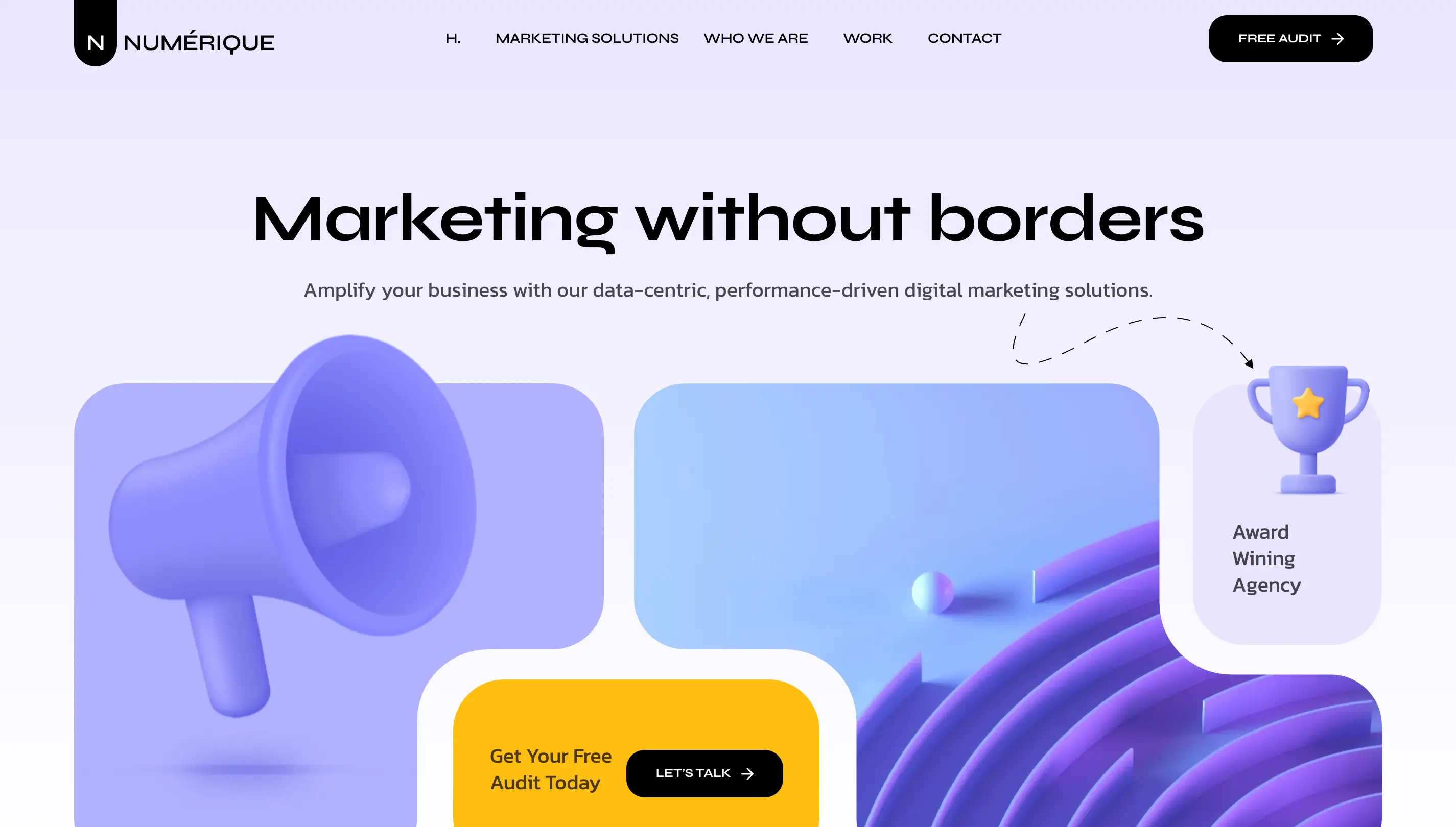 Numerique website template preview